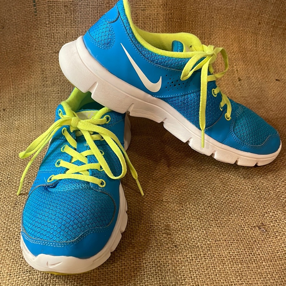 Nike Flex Experience RN Blue/Lime shoes